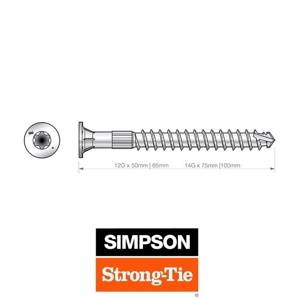 Hardwood Decking Screw Flat Head 12Gx50mm SS316 (Box of 250) Carousel 1