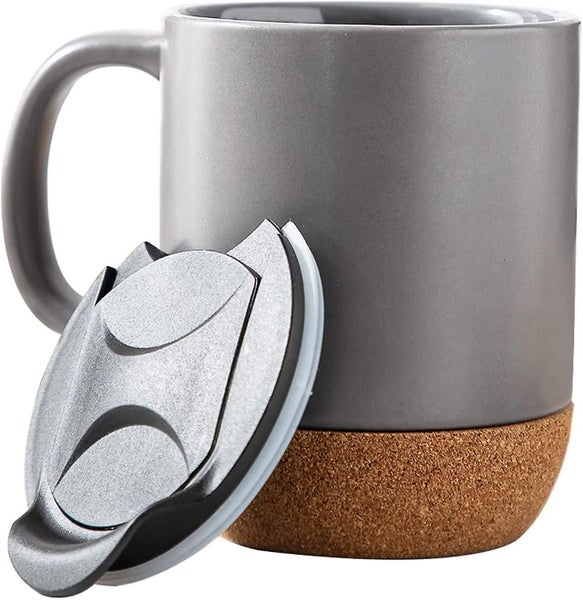 Ceramic Coffee Mug 12 Oz - Coffee Travel Mug Tea Mug With Insulated Cork And Spl Carousel 1
