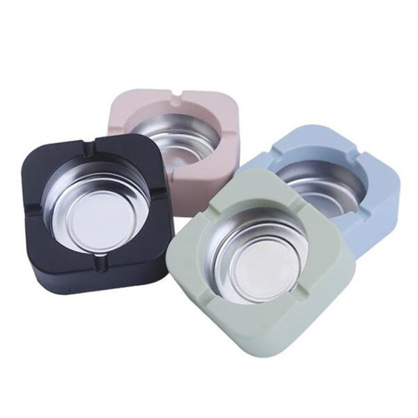 Square Ashtray Tobacco Holder Home Personality Office Living Room Bedroom Carousel 1
