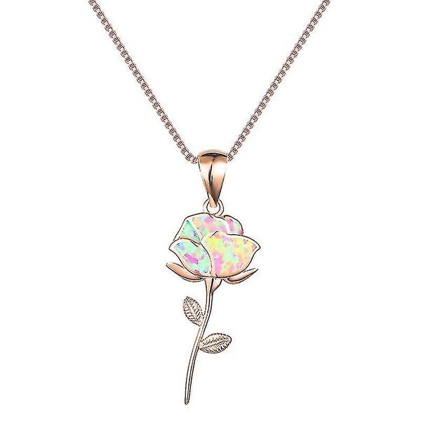 48cm/18.9in Rose Shaped Necklace Daily Gold Color Chain Use Simple Design Carousel 1