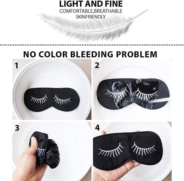 Eye Mask For Sleeping, Sleep Mask, Blindfold - Silk Sleeping Masks For Women Men Carousel 4