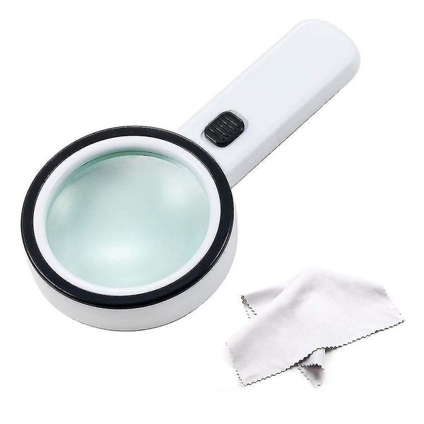 30x High Handheld Strong Magnifying Glass With 12 Led Light,best Jumbo Size Illu Carousel 1
