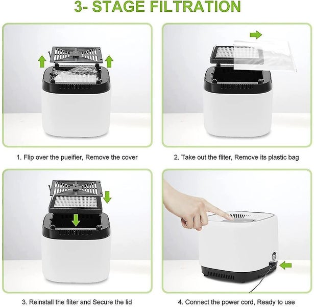 Air Purifier With True Hepa Filter, 20m 99.97% Filtering Performance Against Odo Carousel 4