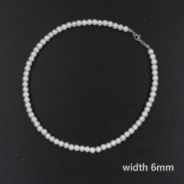 2022 New Trendy Imitation Pearl Necklace Men Temperament Simple Handma Carousel 1