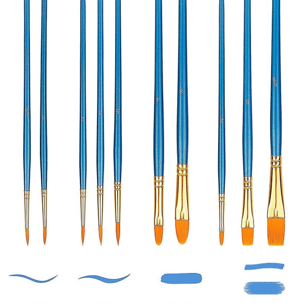 Art Paint Brush Set, 10 Different Sizes For Artists, Adults & Kids64432679309954111