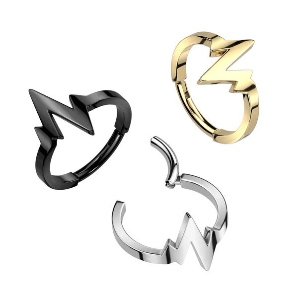 Heartbeat Hinged Segment Ring. 3 colours available. Carousel 1