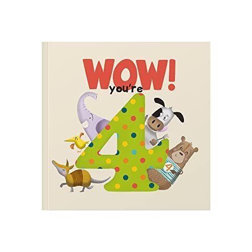 WOW! You're Four birthday book Carousel 1