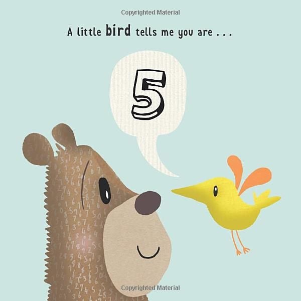 WOW! You're Five birthday book Carousel 3