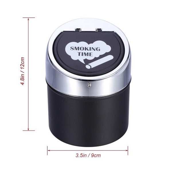 Cigarette Ashtray Car Cup Holder With Lid Tabletop Desktop Smoking Ash Tray Carousel 2