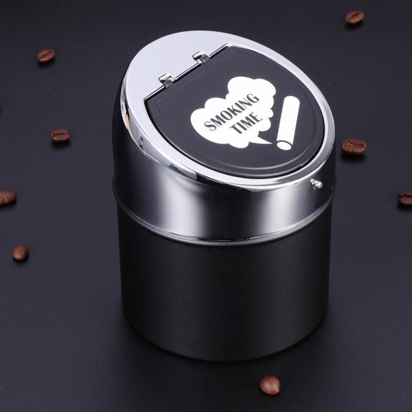 Cigarette Ashtray Car Cup Holder With Lid Tabletop Desktop Smoking Ash Tray Carousel 5