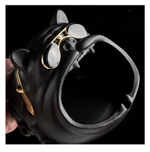 Ceramic Dog Ashtray Storage Animal Vintage Vintage Home Decor Smoking Ash Tray Carousel 7