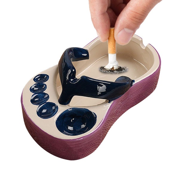 Ceramic Slippers Ashtray Flip-flops Ornaments Slipper French Fries Plates Carousel 1