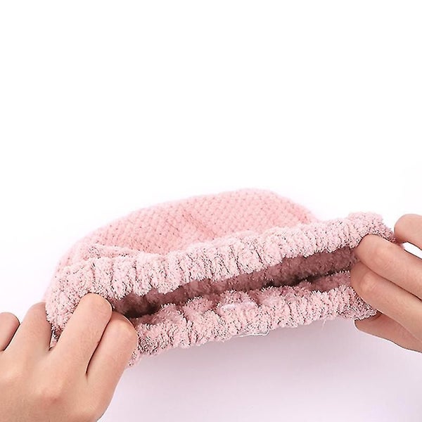 Cute Dry Hair Shower Cap Microfiber Hair Tie With Bow Wrapped Superfine Fiber Ca Carousel 5