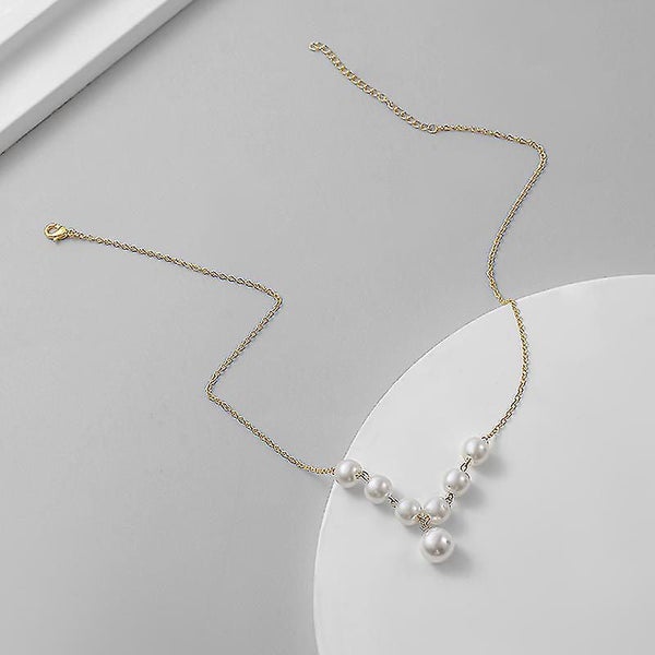 Fashion Bohemia Pearl Pendant Neckalce For Women Man Gold Chain Choker Necklace Carousel 1