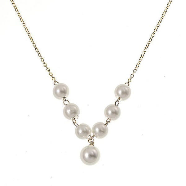 Fashion Bohemia Pearl Pendant Neckalce For Women Man Gold Chain Choker Necklace Carousel 3