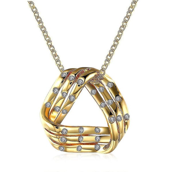 Environmental Protection Gold Geometric Pendant Women Necklace N634 Lkn18krgpn63 Carousel 1