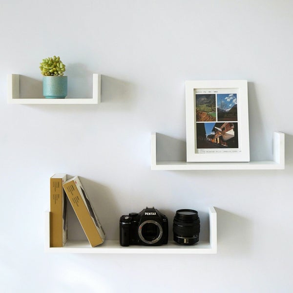 Wall Mounted Shelves Hanging Wood Book Case Shelves *Local Buy* Carousel 2