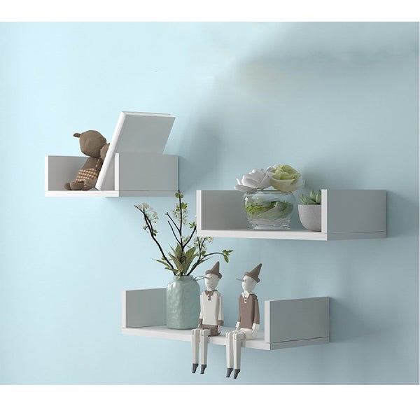 Wall Mounted Shelves Hanging Wood Book Case Shelves *Local Buy* Carousel 1