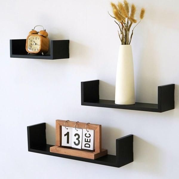 Wood Wall Floating Shelves Wall Display Book Cabinet *Local Clearance* Carousel 1