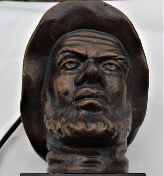 RARE GERMAN ELECTRIC CIGAR CIGARETTE LIGHTER BUST OF OLD MAN Carousel 6