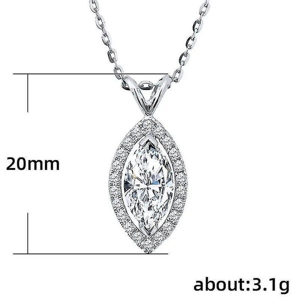 Exquisite Claw Necklace In The Shape Of A Marquise Carousel 1
