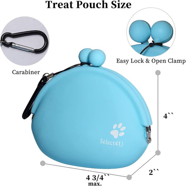 Dog Treat Pouch,silicone Dog Treat Pouch Reusable,big Dog Snack Pouch Coin Purse Carousel 2