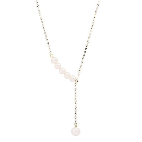 Brass With 18k Gold Real Baroque Pearl Necklace Women Jewelry Runway Gown Neckla Carousel 1