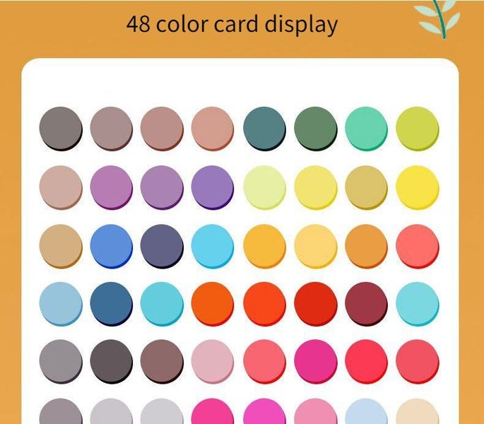 48 Color Oily Double-Headed Alcohol Marker Pen Watercolor Brush Art Painting Carousel 2