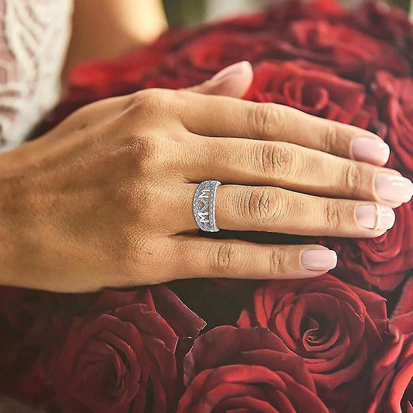 Heart Shaped Diamond Ring For Mother Anniversary Ring (size 9) Carousel 5