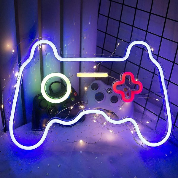 Gamepad Shaped Neon Signs Playstation Lights Game Controller Led Neon Sign Light Carousel 1