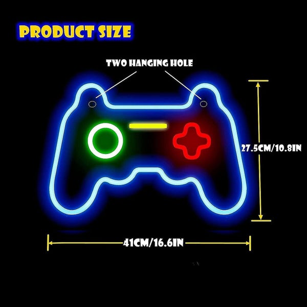 Gamepad Shaped Neon Signs Playstation Lights Game Controller Led Neon Sign Light Carousel 5