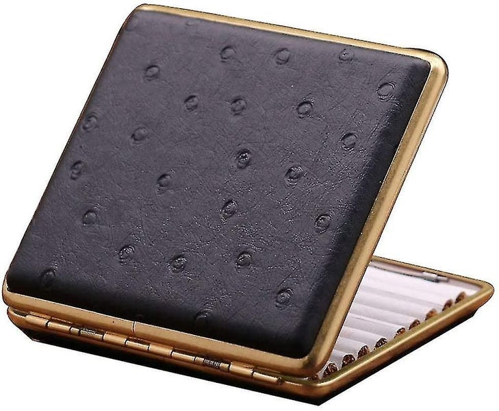 Leather Cigarette Case Ultra Thin Portable Men's Advanced Anti Pressure Cigarett64444035729027110