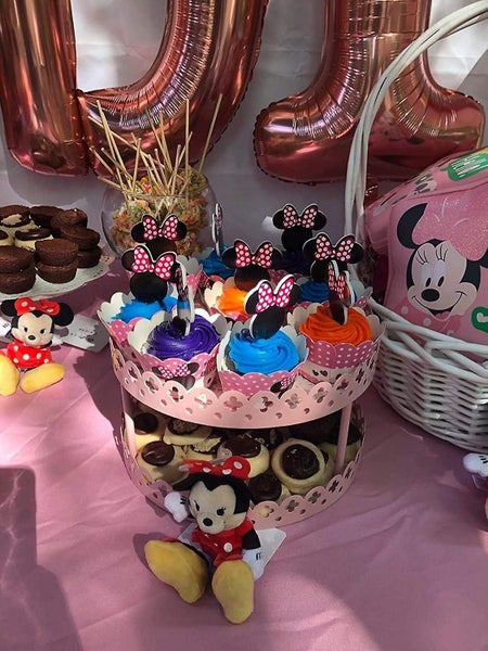 Mickey Minnie Cupcake Toppers And Wrappers Birthday Cake Decorations For Cute Th Carousel 5