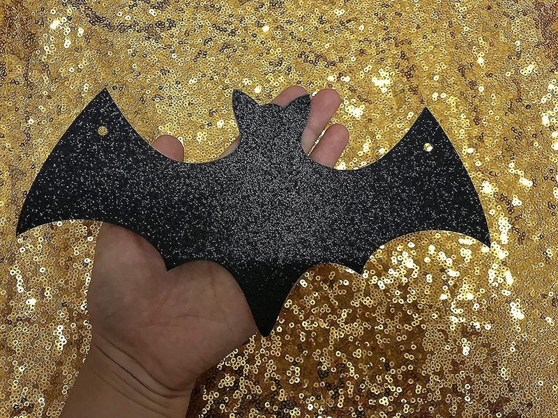 Glitter Bat Wreath - Halloween Party Decorations, Halloween Table Decorations, 2 Carousel 1