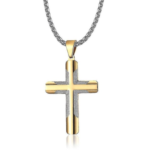 Men Stainless Steel Cross Pendant Necklaces For Men Pendant Carousel 1