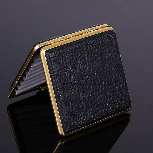 Leather Cigarette Case Ultra Thin Portable Men's Advanced Anti Pressure Cigarett64444035729027112