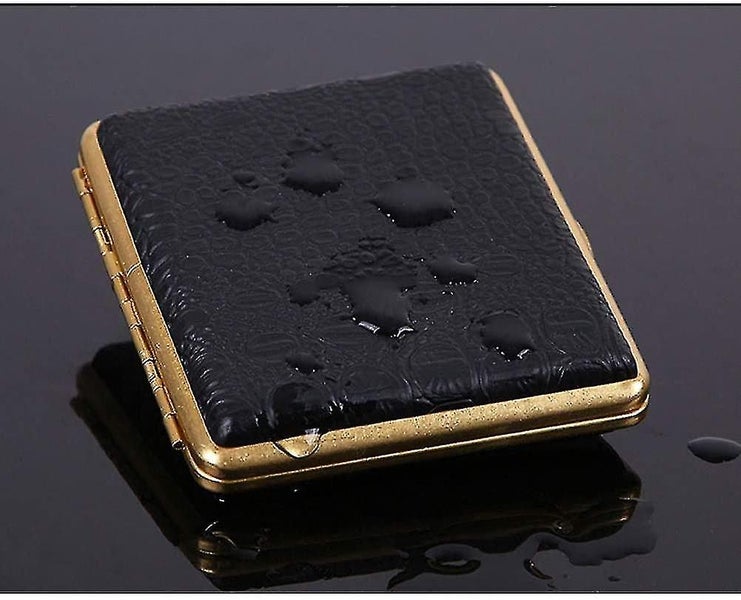 Leather Cigarette Case Ultra Thin Portable Men's Advanced Anti Pressure Cigarett64444035729027113