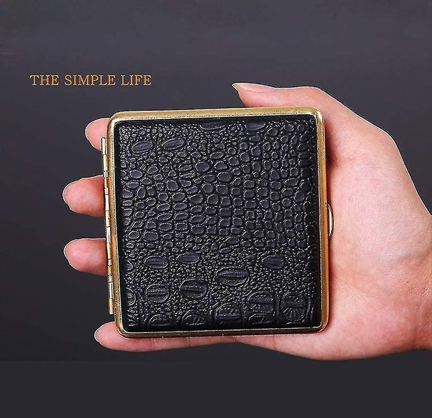 Leather Cigarette Case Ultra Thin Portable Men's Advanced Anti Pressure Cigarett64444035729027114