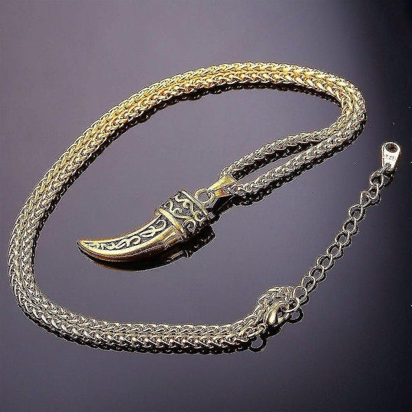 Necklace Steel Wolf Pendant Chain Teeth Stainless Tooth-gold Carousel 2