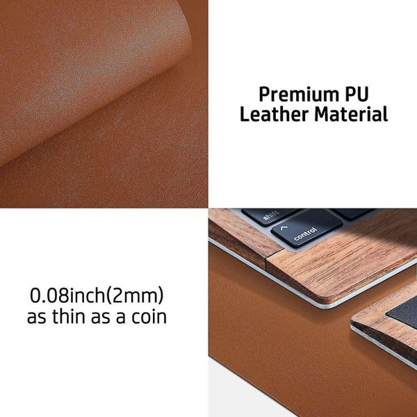 Leather Desk Pad Protector,mouse Pad,office Desk Mat, Laptop Desk Pad,waterproof Carousel 2