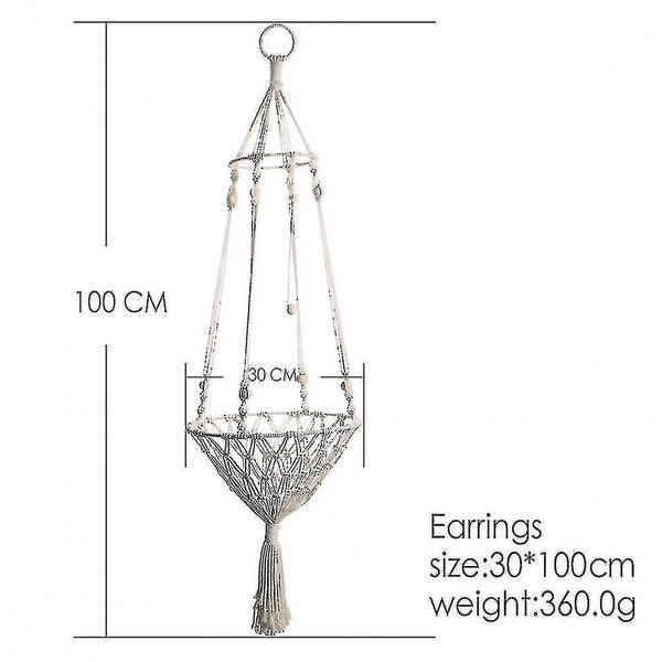 Macrame Cat Hammock Hanging Pet Bed Boho Swing Nest Woven Cat Basket Home Dcor Carousel 4
