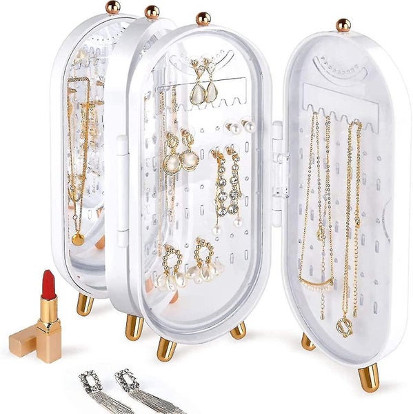 Jewelry Box Stand, Jewelry Box With Mirror, Large Capacity And High Quality Gift Carousel 1