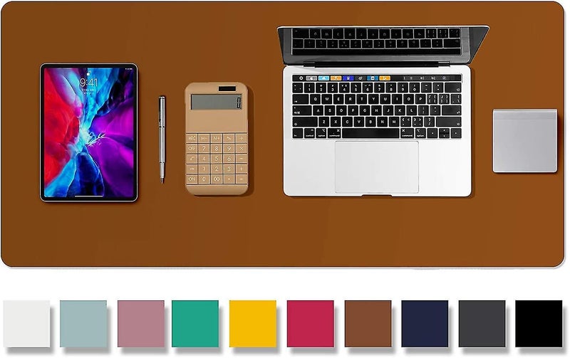 Leather Desk Pad Protector,mouse Pad,office Desk Mat,laptop Desk Pad,waterproof Carousel 1