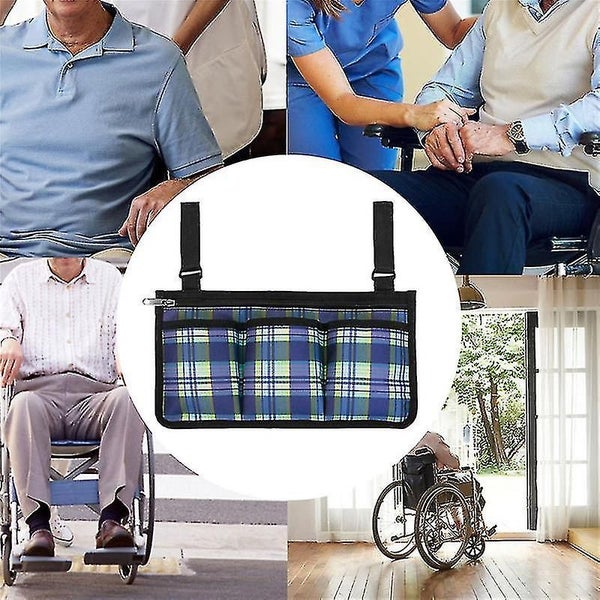 Wheelchair Side Bags, Armrest Accessories To Hang On Side With Bright Lin Carousel 2