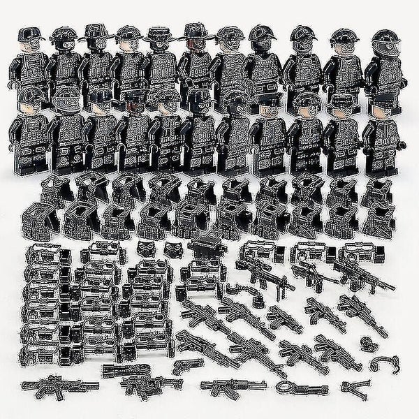 Military Building Blocks Series Black Special Police And Off-road Vehicle Set Sm Carousel 2