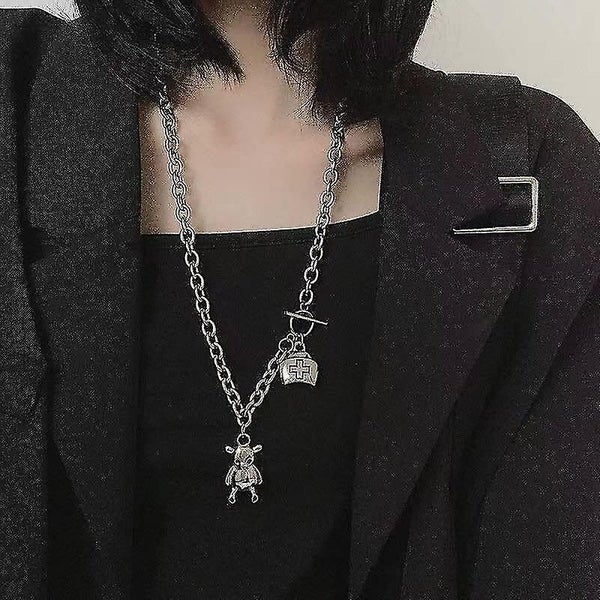 Necklace Gothic Punk Ladies Necklace Carousel 3