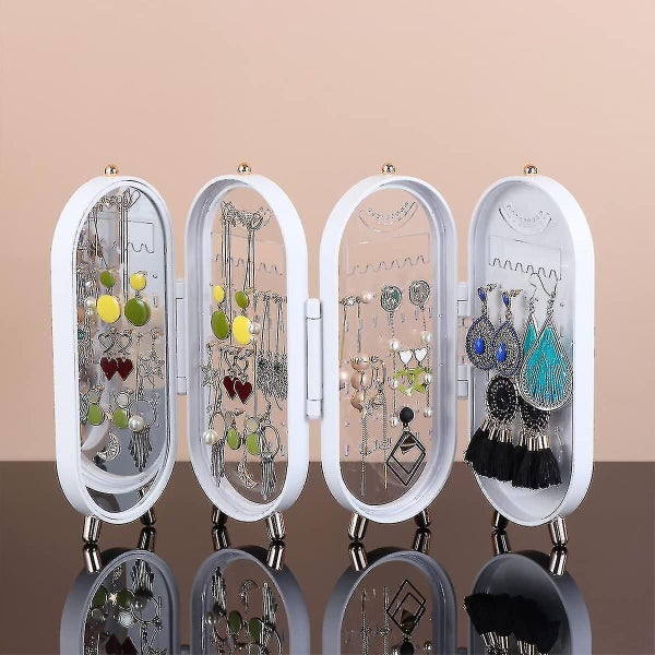 Jewelry Box Stand, Jewelry Box With Mirror, Large Capacity And High Quality Gift Carousel 5