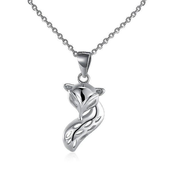 Sterling Silver Fashion Trend Old Fox Necklace Svn218 Carousel 1