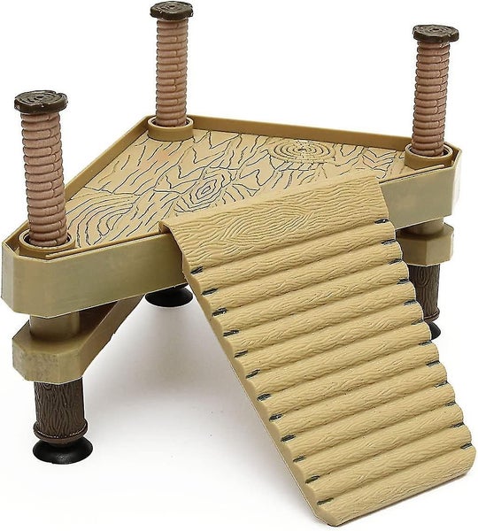 Floating Turtle Pier Rectangular Terrapin Dock Frogs Reptile Ramp Platform 18.5c Carousel 1