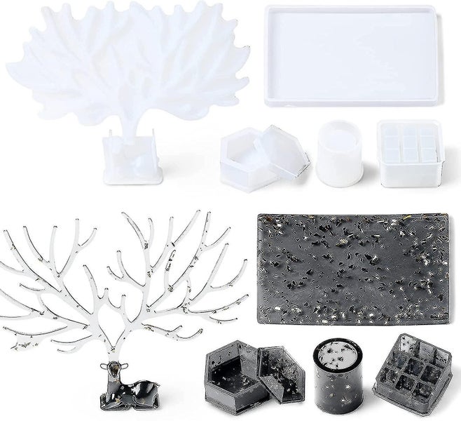 Silicone Resin Molds Epoxy Molds 32pcs Deer Makeup Jewelry Display Tray Molds Ki Carousel 2